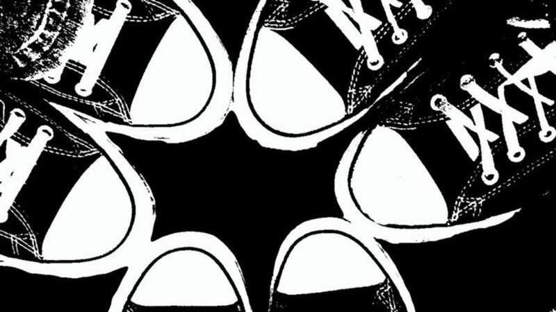 Black and White Sneakers — Graphic