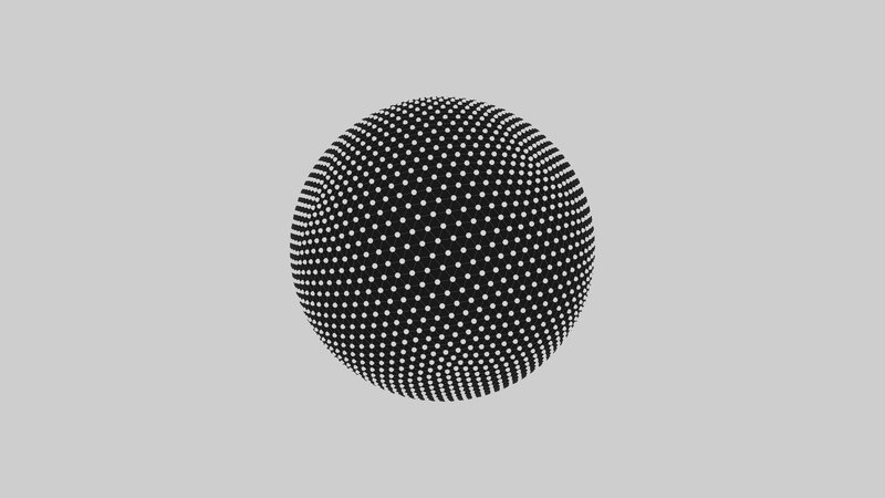 Black and White Sphere — Neutral