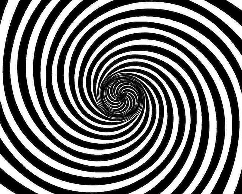black and white spiral pattern