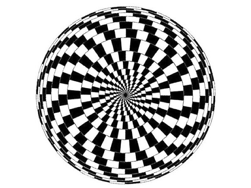black and white spiral pattern