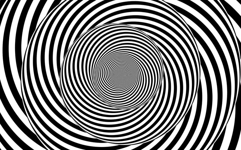 Black and white spiral pattern