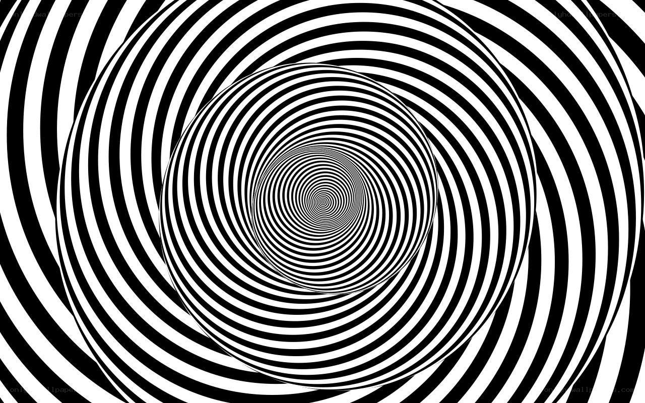 Black and white spiral pattern