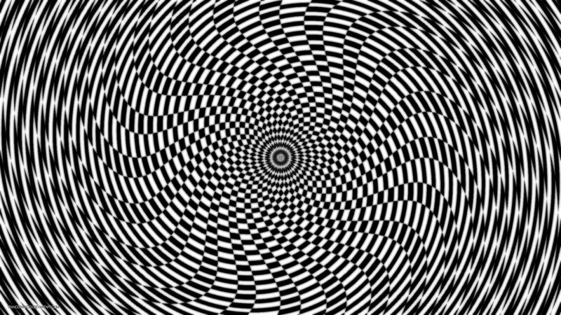 black and white spiral pattern