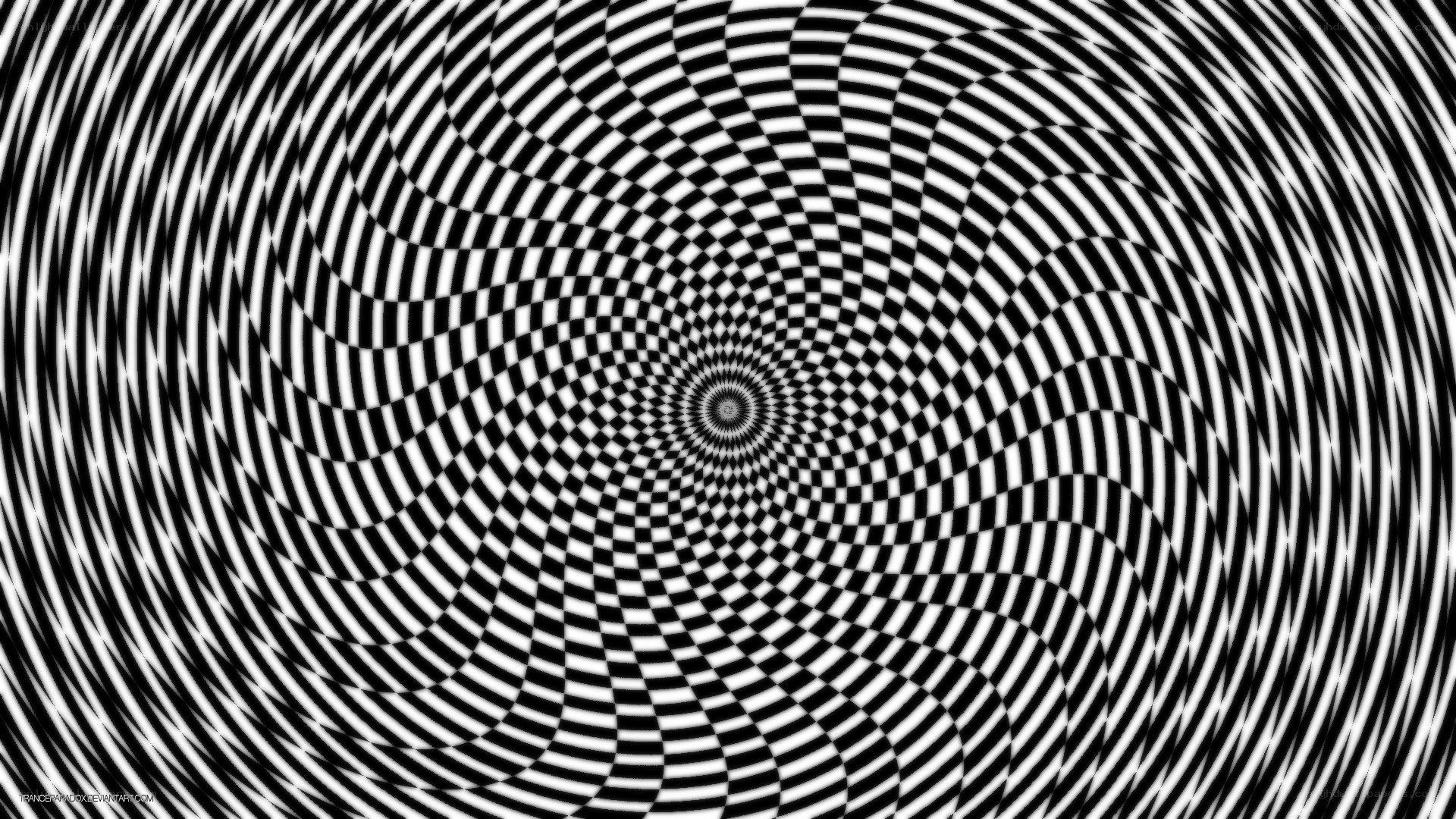 black and white spiral pattern