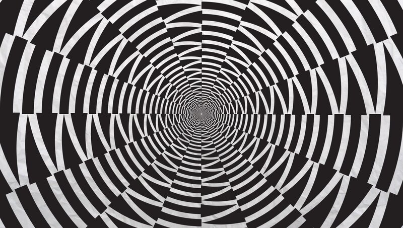 Black and White Spiral Pattern — Hypnotic, Abstract, Optical Illusion