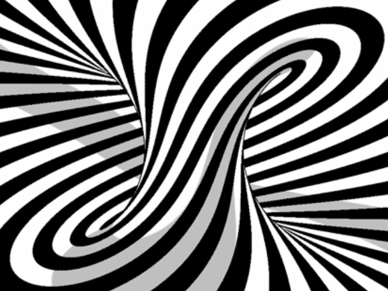 Black and White Spiral Pattern — Hypnotic, Abstract, Stripes