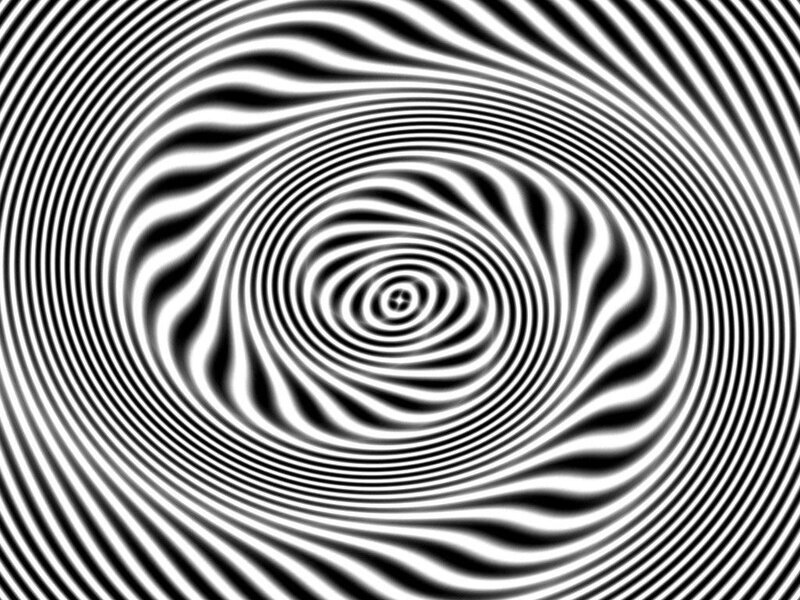 Black and White Spiral Pattern — Hypnotic