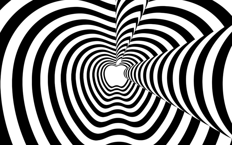Black and White Spiral Tunnel — Hypnotic, Abstract, Stripes