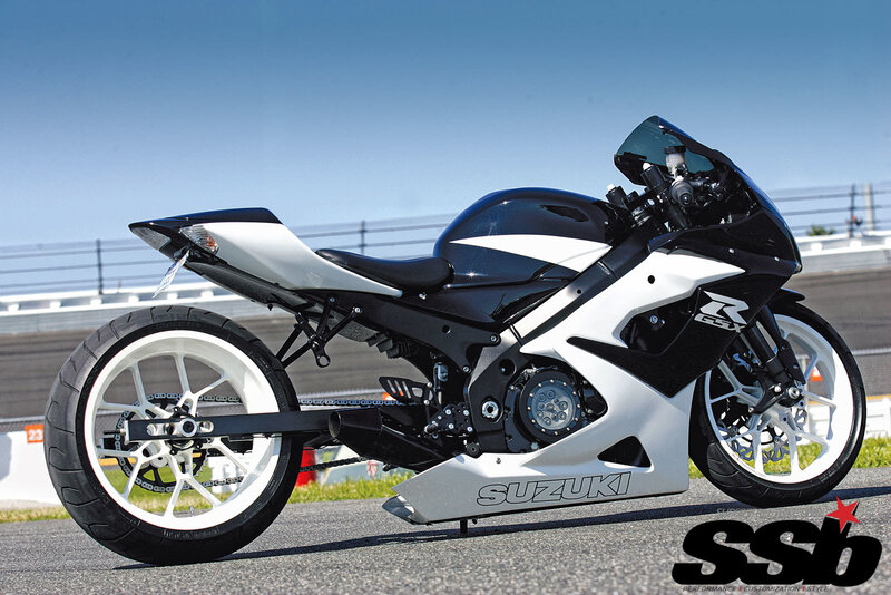 Black and White Sportbike