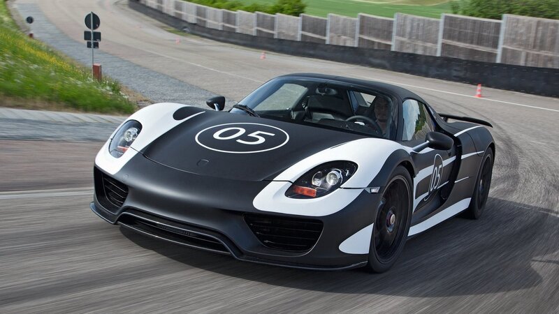 Black and White Sports Car — Dynamic, Afternoon, Photograph, Driver, Race Track