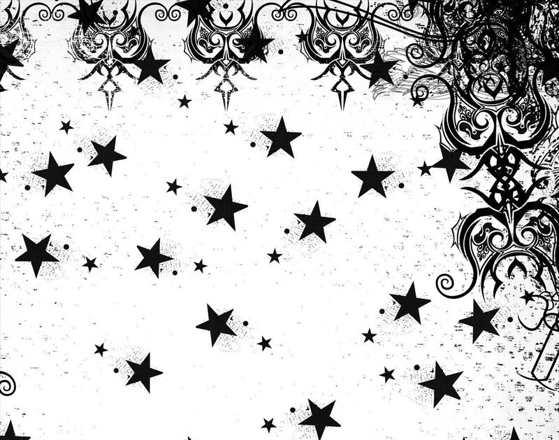 black and white star pattern