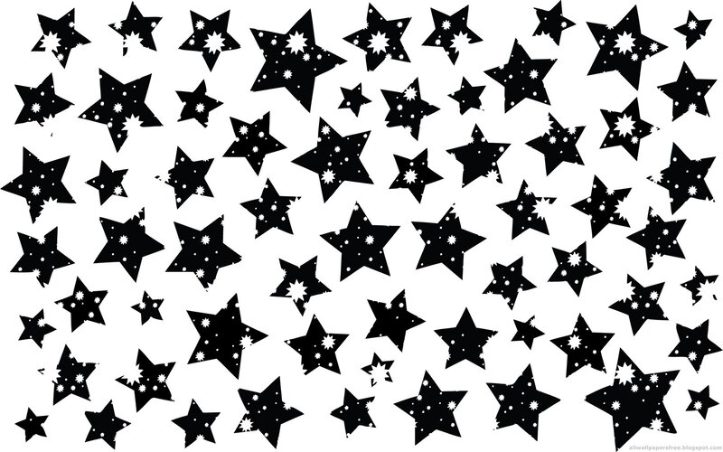 black and white star pattern