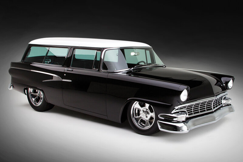 Black and White Station Wagon — Dramatic