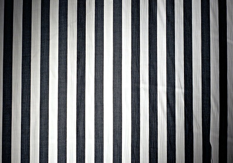 Black and White Striped Fabric