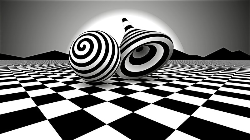 Black and White Striped Objects