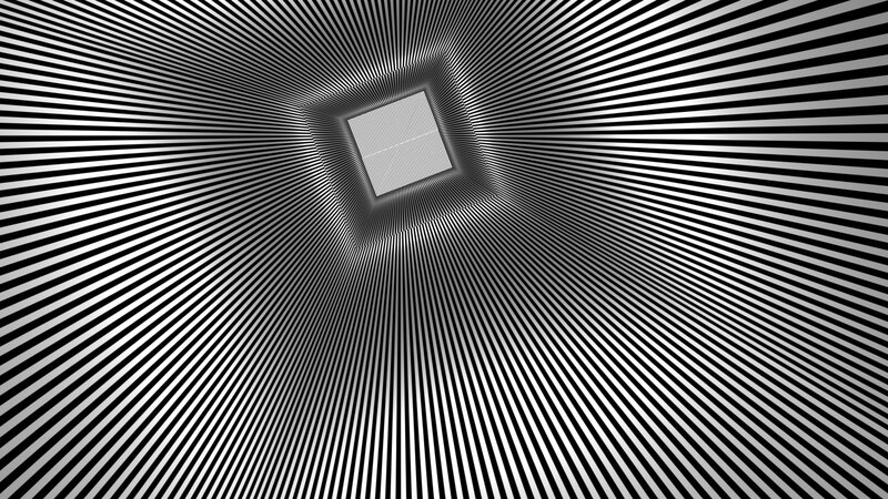 Black and White Striped Tunnel — Hypnotic