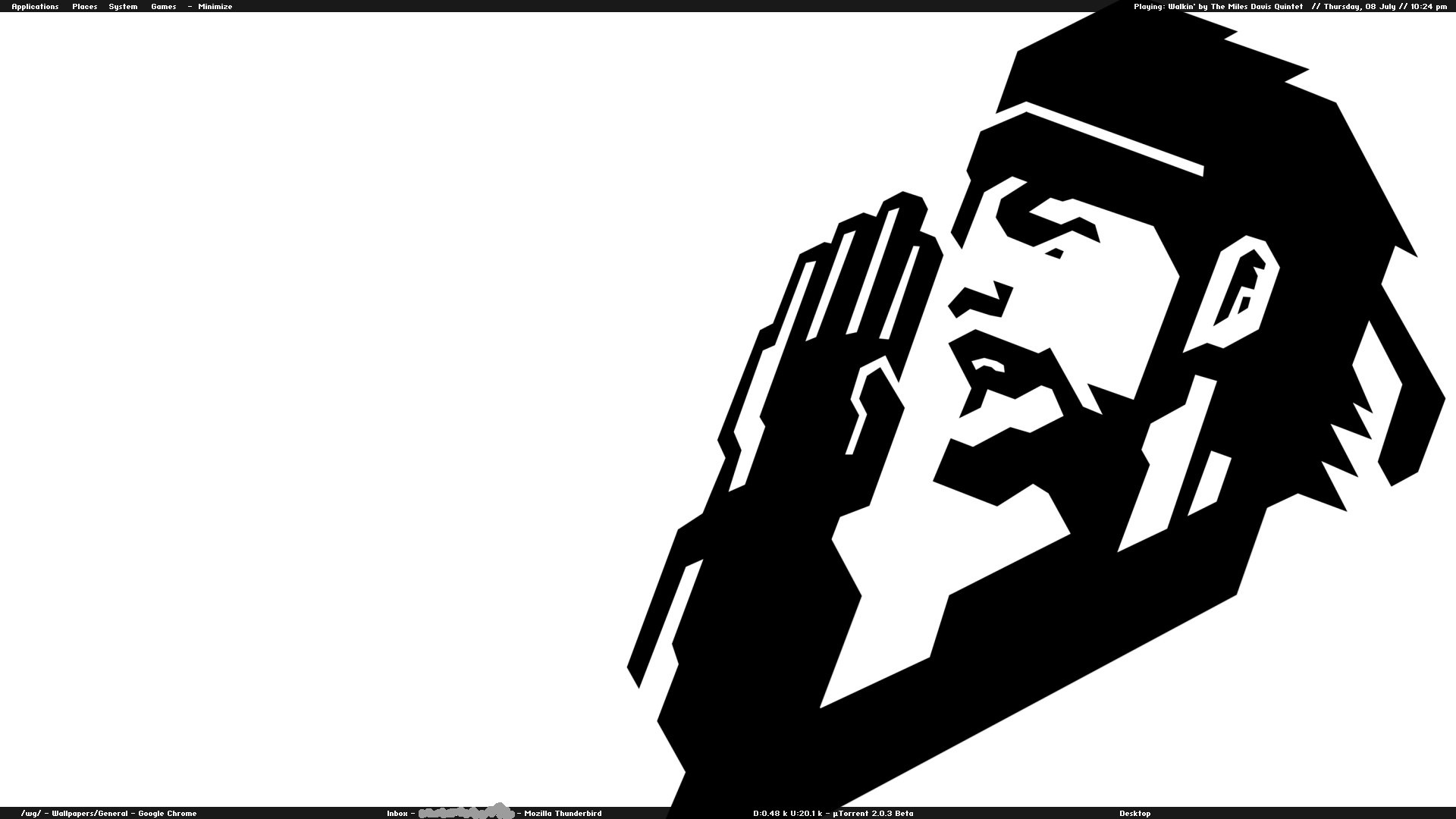 black and white stylized portrait