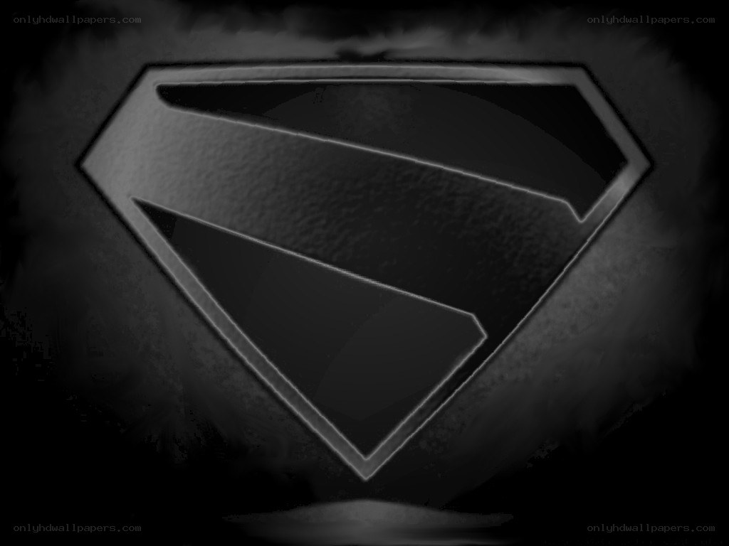 black and white superman logo