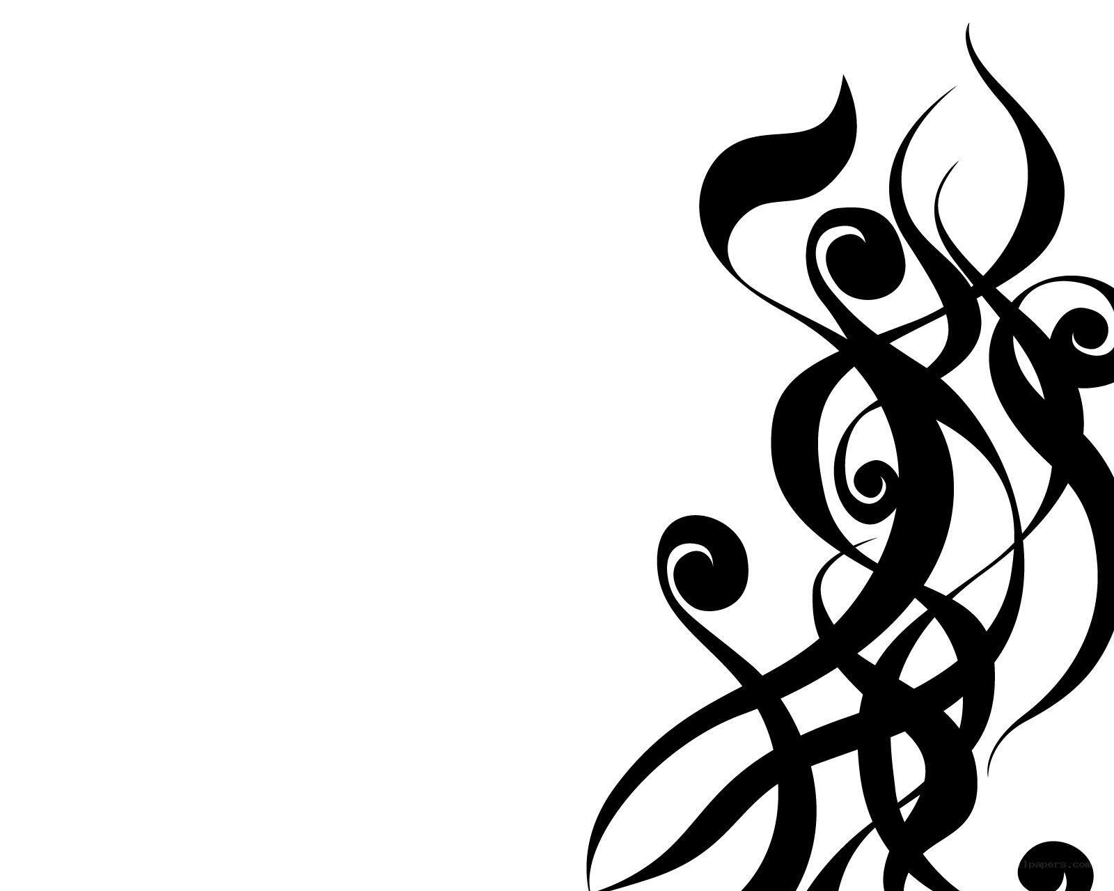 black and white swirl design