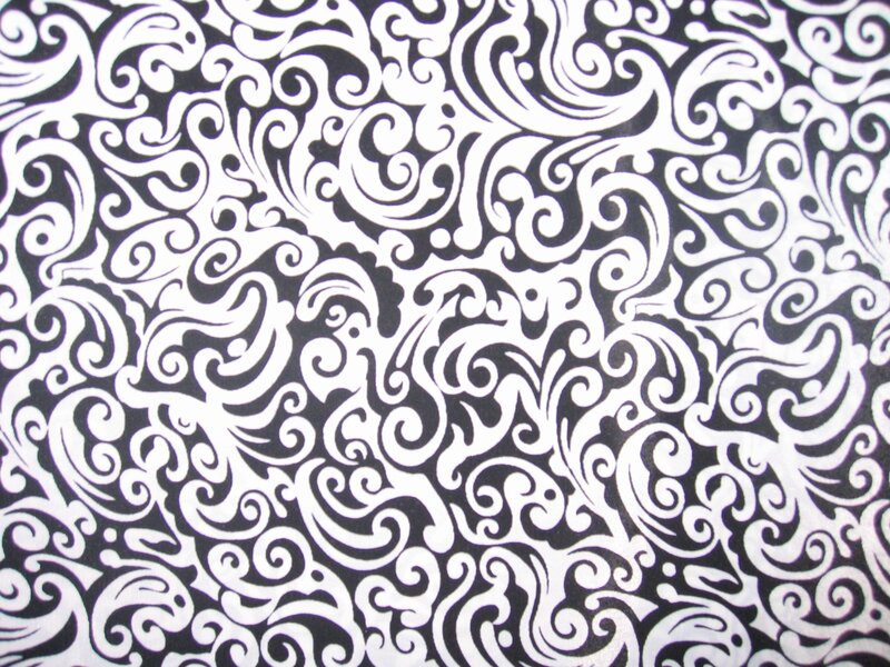 black and white swirl pattern
