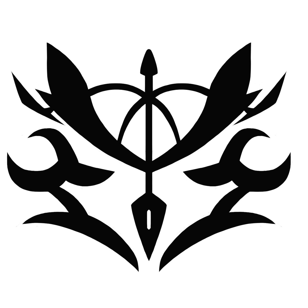 black and white symbol design