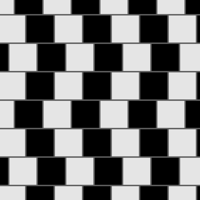 black and white tile pattern