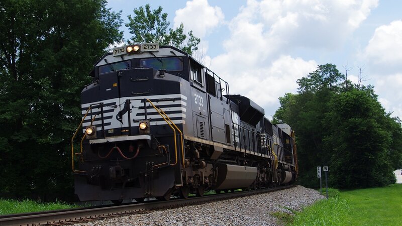 Black and White Train