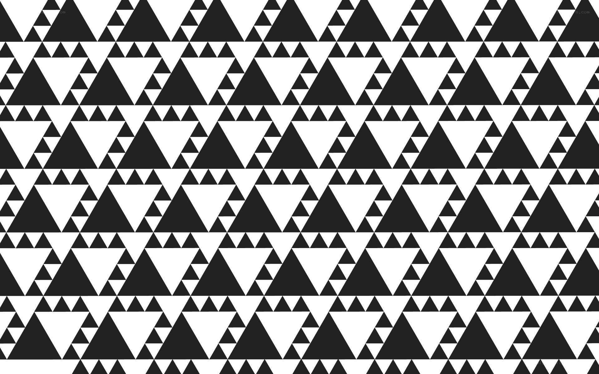 black and white triangle pattern