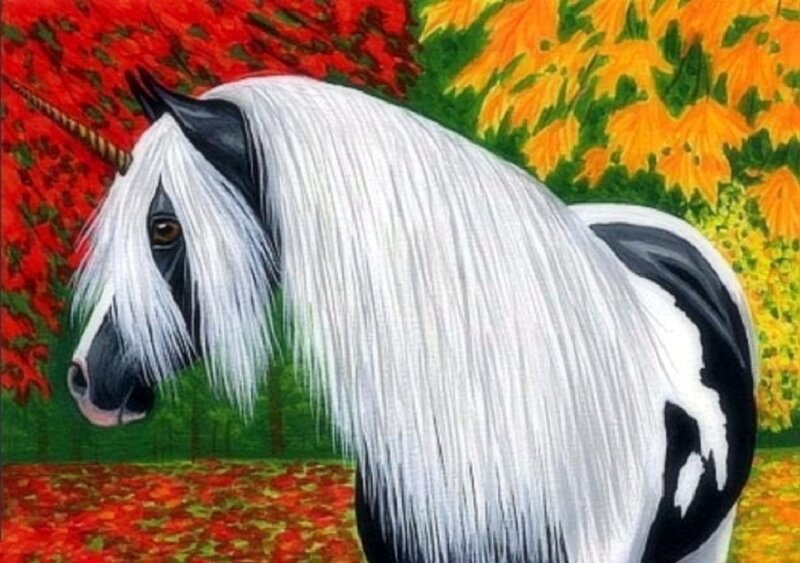 Black-and-white Unicorn