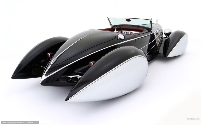 Black and white vintage car