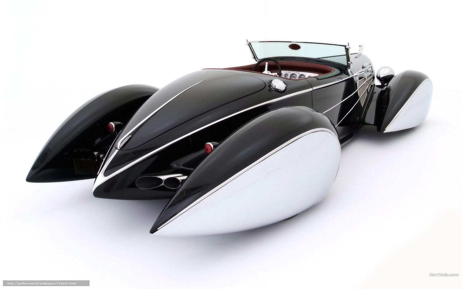 Black and white vintage car