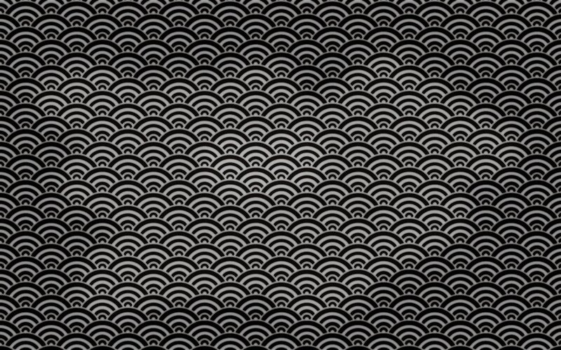 Black and White Wave Pattern — Calm