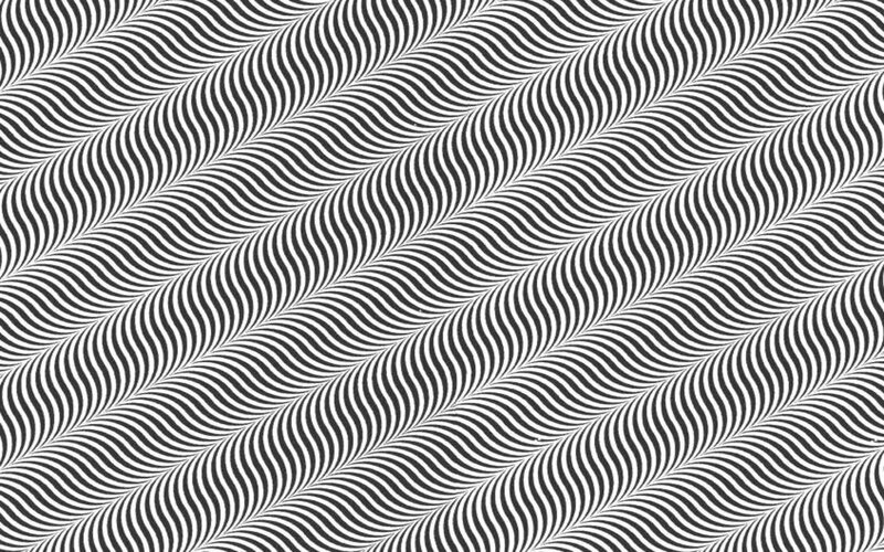 Black and White Wave Pattern — Hypnotic