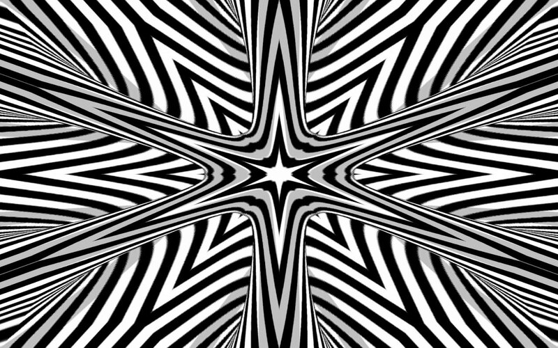 Black and White Zebra Stripes — Hypnotic, Abstract