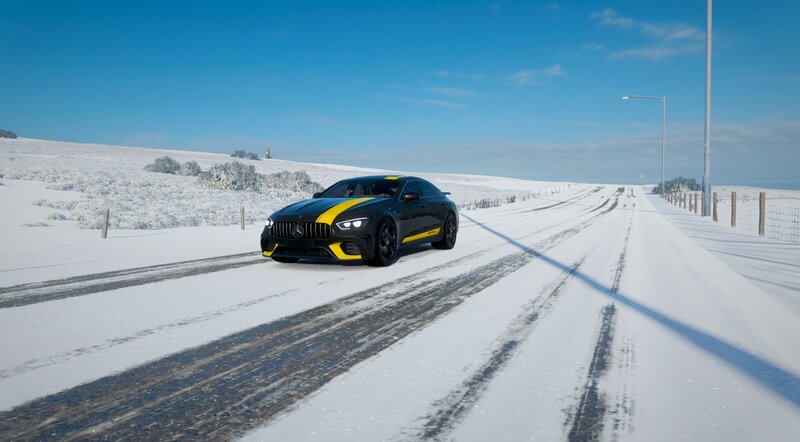 Black and Yellow Car — Cold