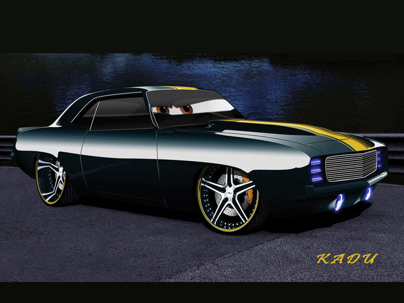Black and Yellow Car — Dramatic