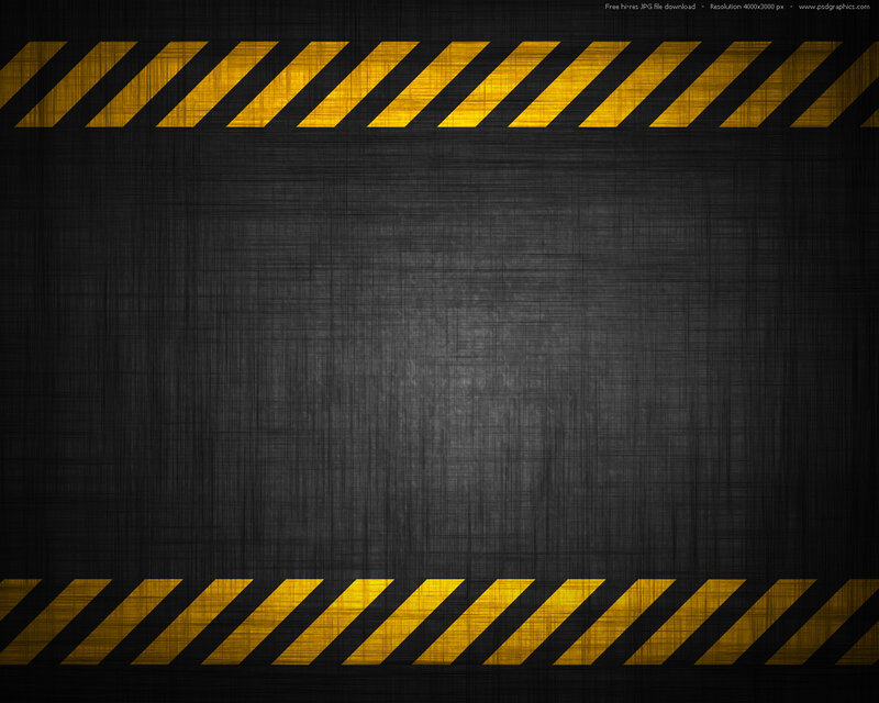 black and yellow caution stripes