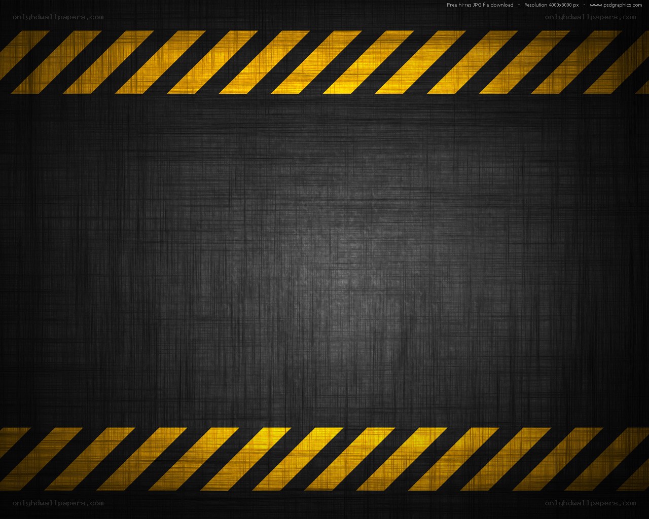 black and yellow caution stripes