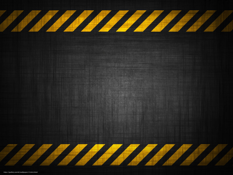 black and yellow caution stripes