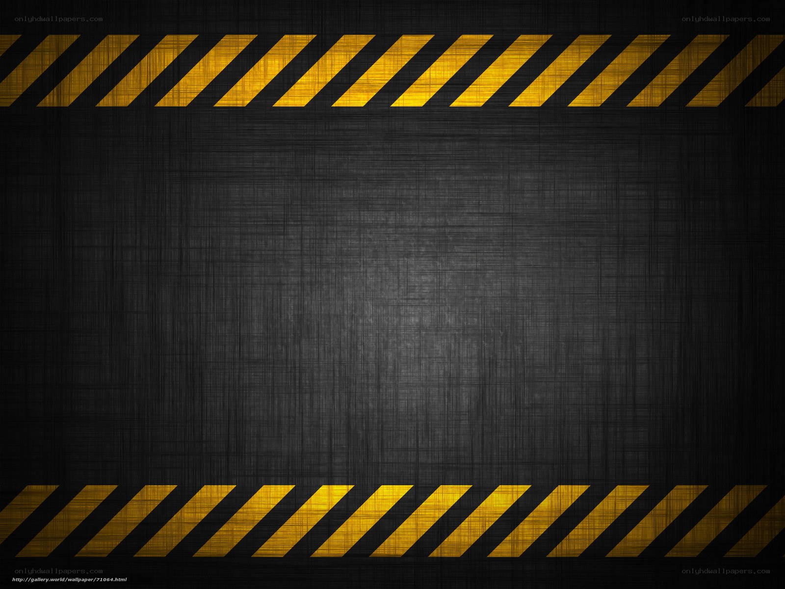 black and yellow caution stripes