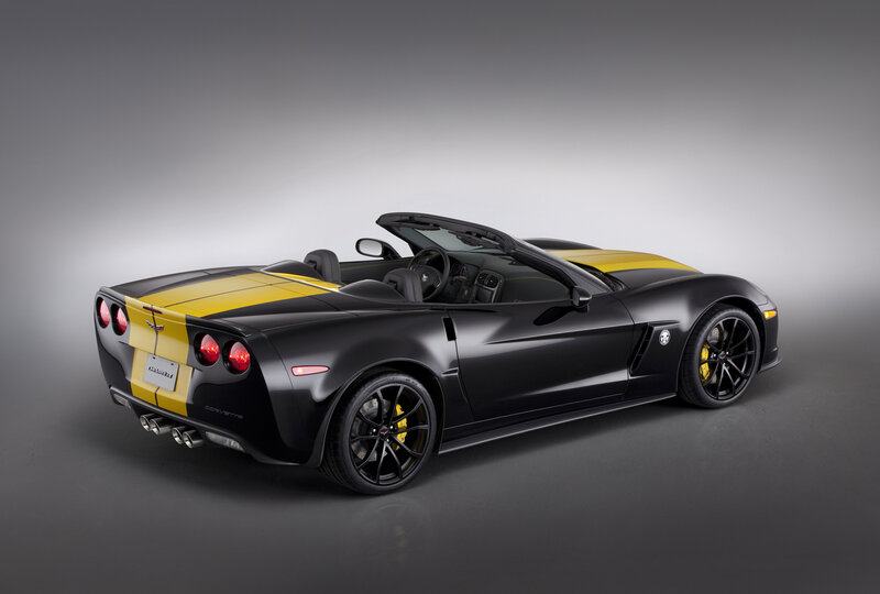 Black and Yellow Corvette — Dramatic, Photograph