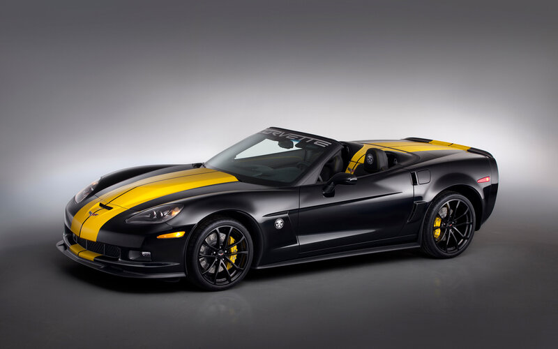 Black and Yellow Corvette