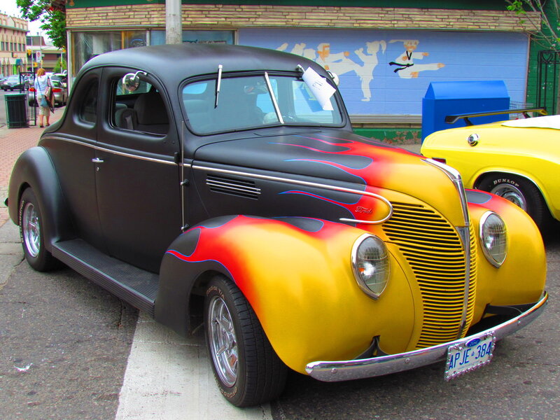 Black and Yellow Custom Car