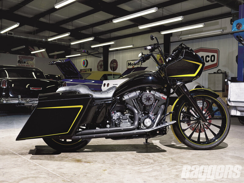 Black and Yellow Motorcycle — Dramatic