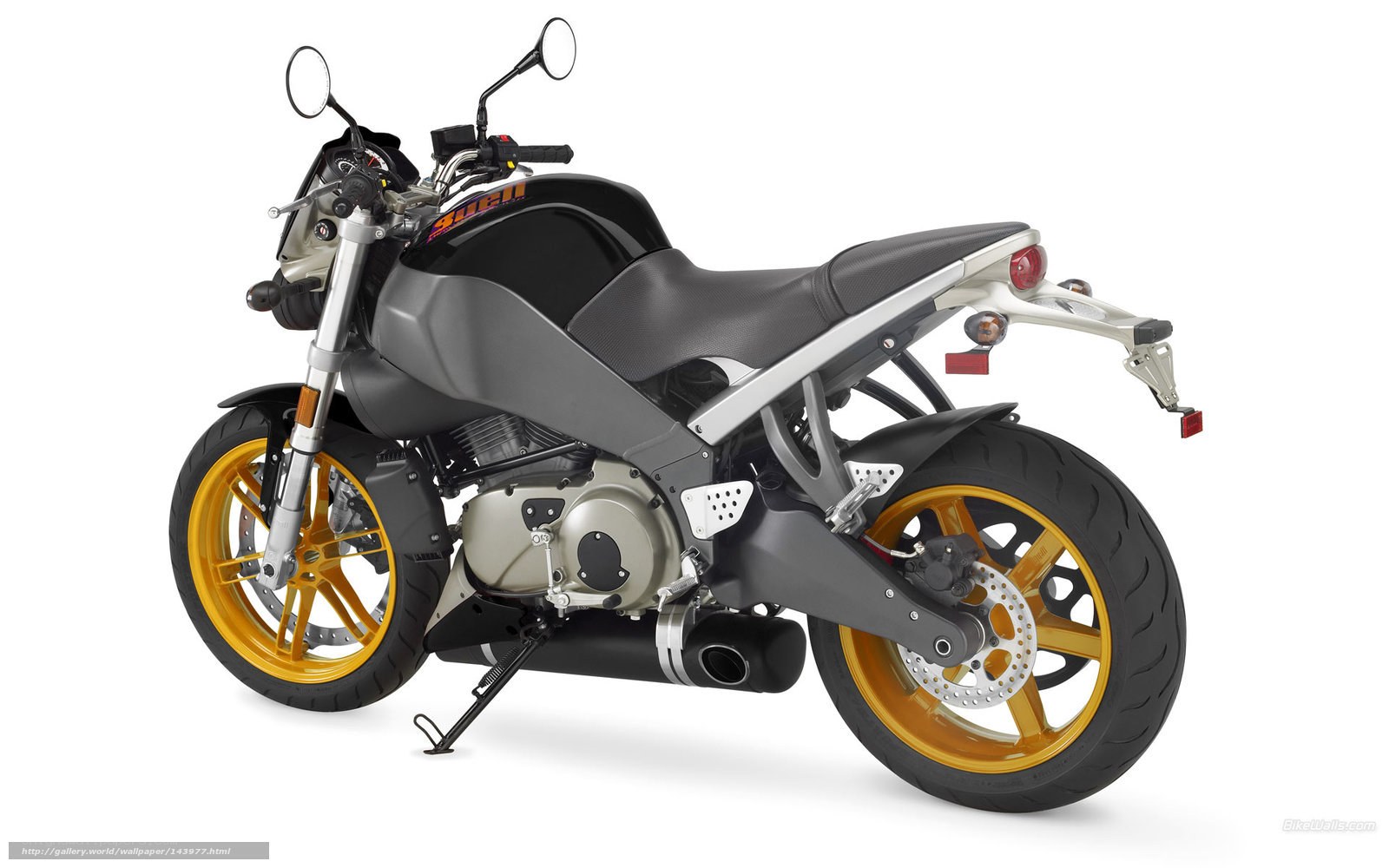 black and yellow motorcycle