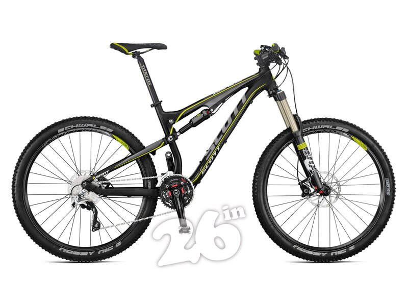 black and yellow mountain bike