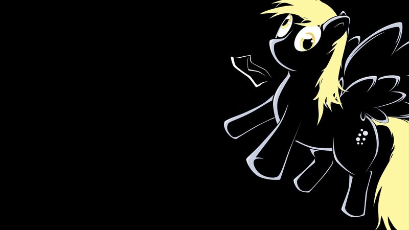 black and yellow pony character