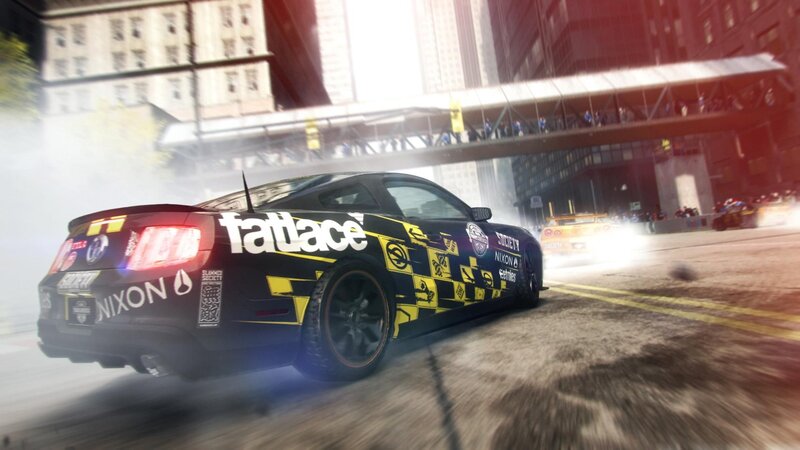 Black and Yellow Race Car — Action-packed