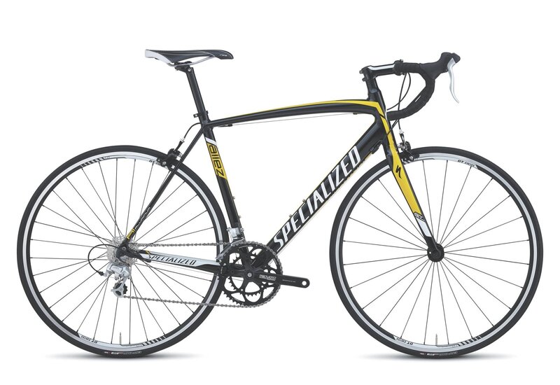 Black and Yellow Road Bike