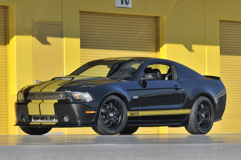 Black and Yellow Shelby Mustang — Dramatic